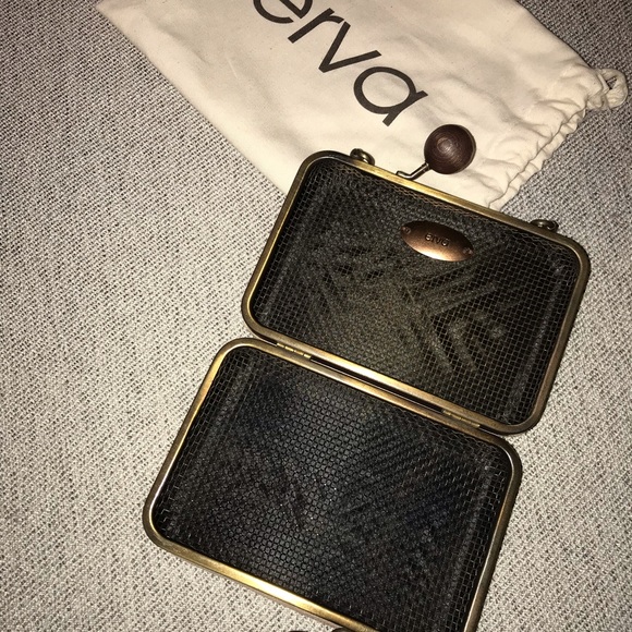 ERVA bone/neutral colored clutch - Picture 3 of 3